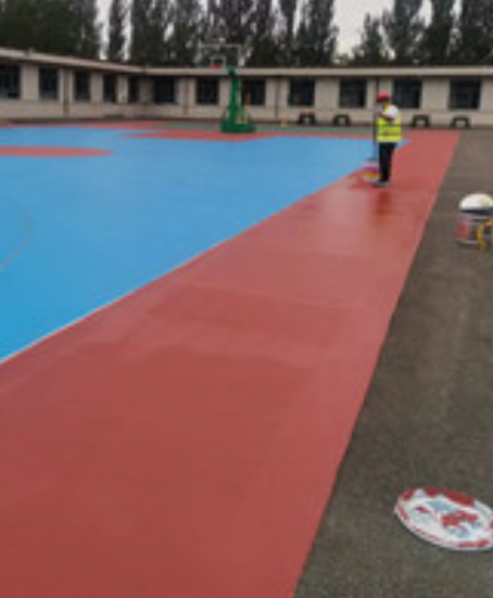 华南热作学院旧篮球场地面改造翻新整改